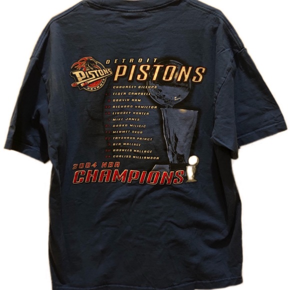 DETROIT Pistons xl 2004 world champion t shirt xl - Picture 5 of 8